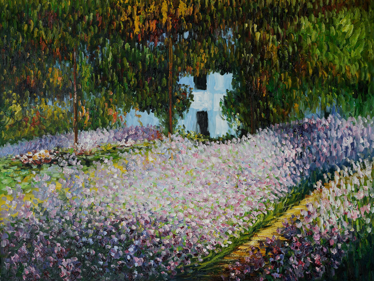 Artist's Garden at Giverny II by Claude Monet